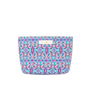 Magenta C Purple Quilted Zipper Pouch