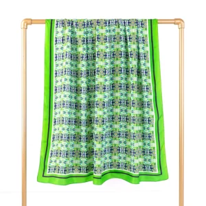 Frog Pattern Silk Scarf