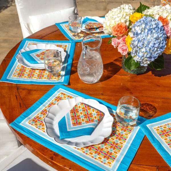 Orange Turtle Pattern Placemats (Set of 4) - Image 4