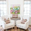 Pair of Westie 20" Square Decorative Corded Pillow Covers - Image 3