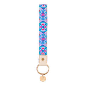 Magenta C Purple Fabric Loop Keychain