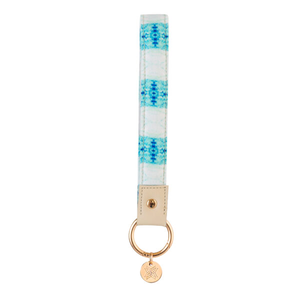 Island Tropical Blue Fabric Loop Keychain