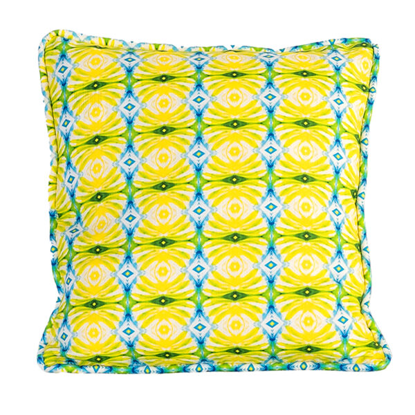 Pair of Georgia's Palm 20" Square Decorative Corded Pillow Covers